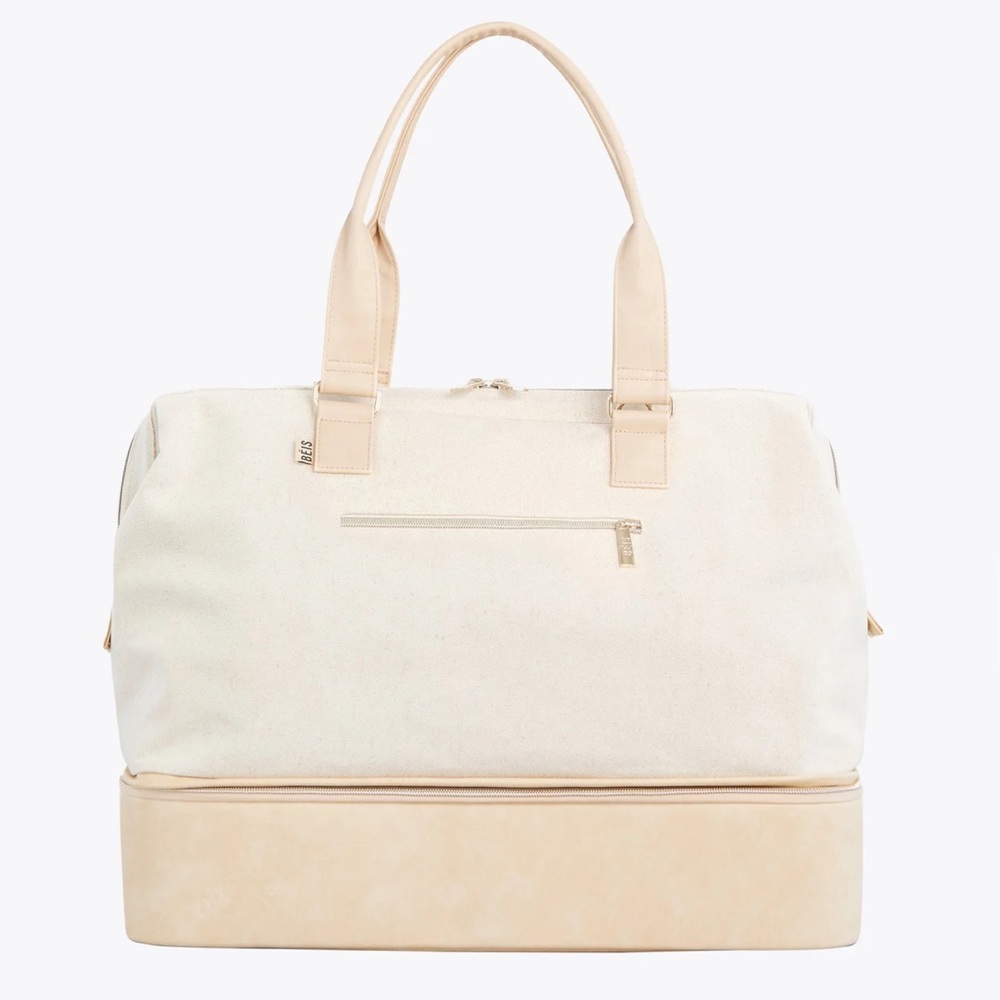 BEIS The Convertible Weekender in Beige